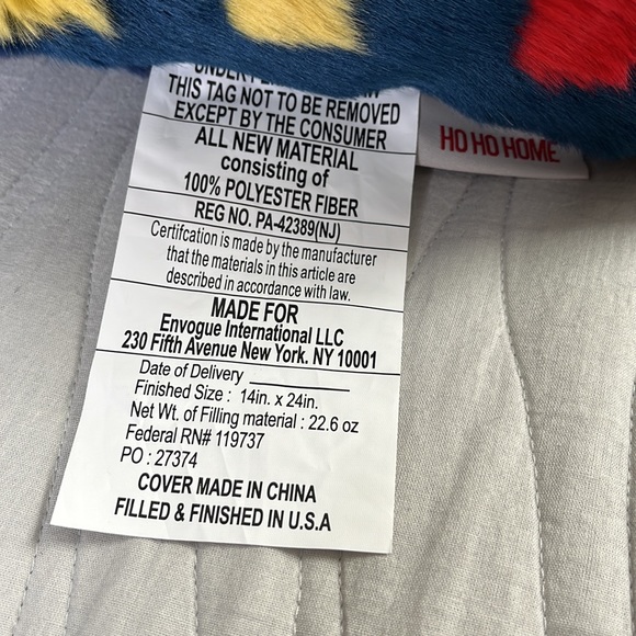 Merry and Bright Colorful Pillow - Picture 5 of 7